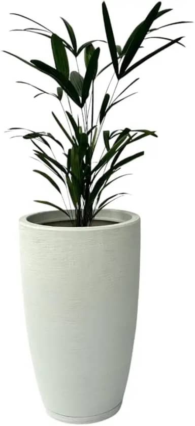 Vaso de Planta Cone Bojo com 44 cm de Altura (Branco)
