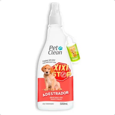 Educador Sanitário Adestrador para Cachorro Xixi Stop 500 ml + Xixi Sim 30 ml Pet Clean