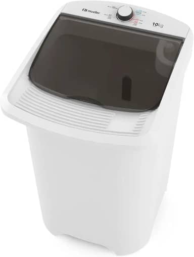 Mueller Máquina de Lavar Roupa Semiautomática Tanquinho 10 kg com Superesfregador Branco 127V MLT10C