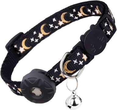 Coleira para gatos AirTag, coleira de segurança para gatinhos com suporte para Airtag da Apple, linda coleira GPS para gatos com sino [preto], coleiras leves para gatos, gatinhos e filhotes