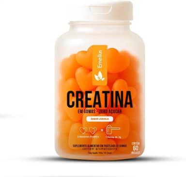 Creatina em Gomas Sabor Laranja 60 Gummy Emellus