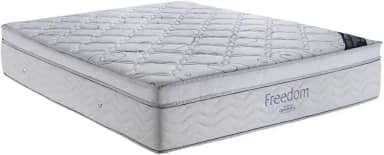 Colchão Freedom Queen (158x198x32) - Mola Superpocket, Pillow Top com Espuma Viscoelástica Ortobom