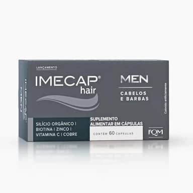 Imecap® Hair Men 60 Cápsulas - Vitaminas para Cabelos e Barbas do Homem