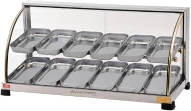 Estufa Curva Dupla, 12 Bandejas, 127v, Marchesoni, Ouro Ef.2.221, Inox