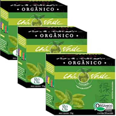Genérico Kit 30 sachês Chá Verde Orgânico Campo Verde