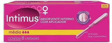 Intimus Absorvente Interno Sport Médio, 1 pacote com 8 unidades