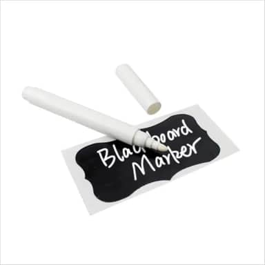 2 Canetas giz liquido branca branco intenso para lousa