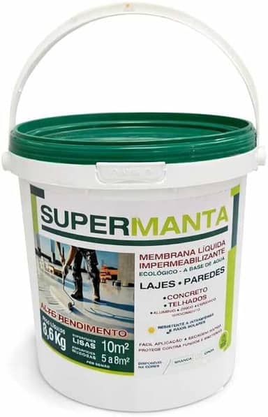 Manta Liquida Impermeabilizante 3,6 Kg Lajes Branca