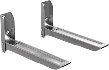 Suporte de Parede Para Fornos e Micro-ondas em Aço Carbono, Comprimento Ajustável, Design Slim e Instalação Prática, Cinza, MW05SL, ELG