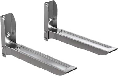 Suporte de Parede Para Fornos e Micro-ondas em Aço Carbono, Comprimento Ajustável, Design Slim e Instalação Prática, Cinza, MW05SL, ELG