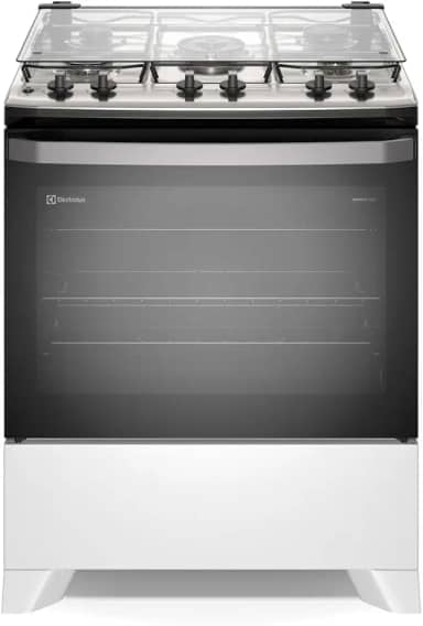 Fogão Electrolux 5 bocas Efficient com PerfectCook Branco FE5IB