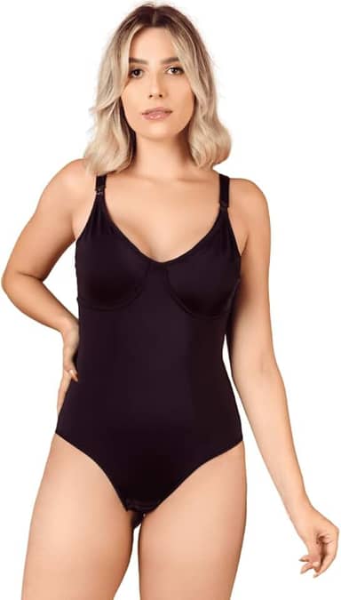 Body Modelador de Amamentação Pós-Parto Cirúrgico Sem Bojo