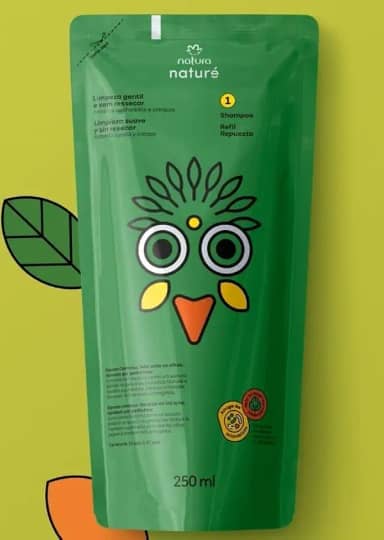 Refil Shampoo Infantil Cabelos Cacheados e Crespos Naturé 250ml