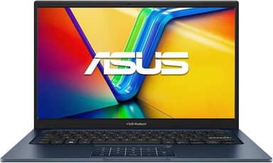 ASUS Laptop Vivobook FHD de 14 polegadas, processador Intel Core i3-1315U, 8 GB de RAM, SSD de 128 GB, Windows 11 Home, gráficos Intel UHD, Wi-Fi, Bluetooth, azul silencioso, X1404VA-I38128