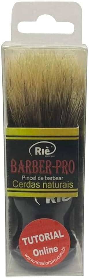 Pincel de Barbear Cerdas Naturais - Linha Barber-PRO - RIE SALON-PRO