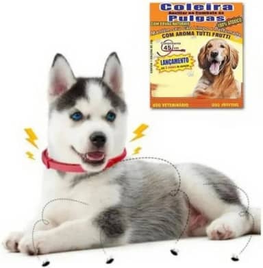 Coleira Antipulga Natural para Cachorros Proteção Eficaz com Aroma Suave