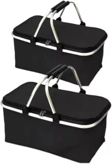 Bolsa Térmica Dobrável Cesto Grande De Piquenique 30 Litros