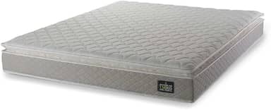 Colchão Casal Strong Pillow Top Espuma D45 138x188x24cm Bege - Suporta até 150kg por Pessoa