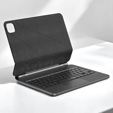 WIWU Magic MK-033 Case Teclado para iPad 10.9" (10ª Geração) – Capa Magnética Protetora, Ângulos Ajustáveis, Teclas Confortáveis, Design Moderno Premium Preto para Trabalho e Estudo