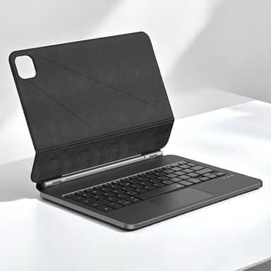 WIWU Magic MK-033 Case Teclado para iPad 10.9" (10ª Geração) – Capa Magnética Protetora, Ângulos Ajustáveis, Teclas Confortáveis, Design Moderno Premium Preto para Trabalho e Estudo