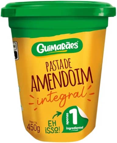 Pasta de Amendoim Integral Vegano 450g- Guimarães .