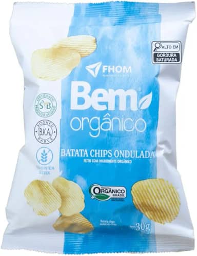 Batata Chips Ondulada Bem Orgânico 30g