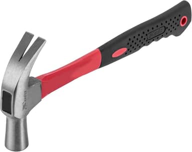 MTX Martelo de Unha Profissional em Aço Temperado com Cabo de Fibra de Vidro Antivibração – Extração Fácil de Pregos, Ideal para Carpintaria e Marcenaria