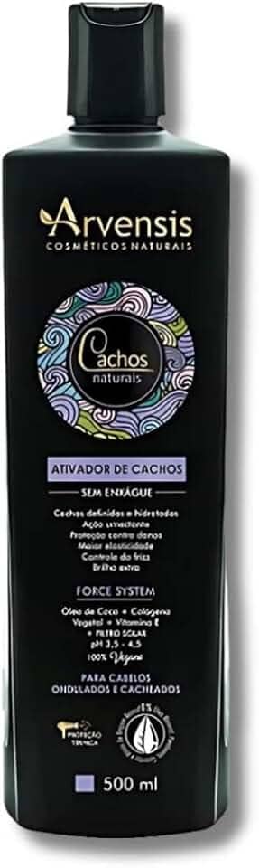 Ativador de Cachos Arvensis Cachos Naturais Cabelos Ondulados e Cacheados - 500ml