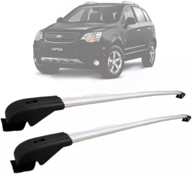 Rack Teto Travessa SND Captiva Bagageiro Gm Alumínio Cor Prata