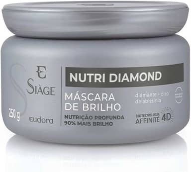 Máscara Capilar de Brilho Siàge Nutri Diamond 250g