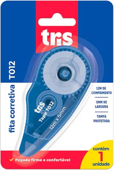 Fita Corretiva, Tris, 7897476685496, Azul
