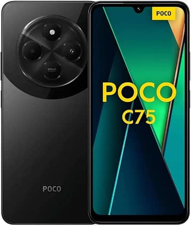 Smartphone Xiaomi Poco C75 NFC Black (Preto) 8GB RAM 256GB ROM [2410FPCC5G]