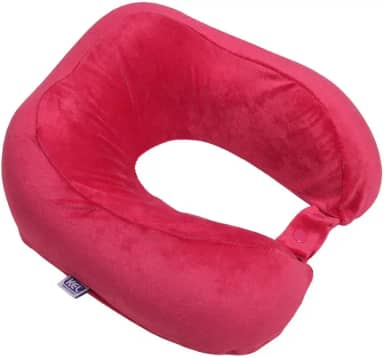 Travesseiro de Viagem Nasa | Marca - Kel | Anatômica, Cor Pink – Apoio Cervical Ergonômico para Viagens