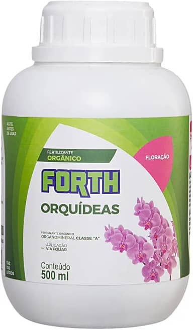 Adubo Forth Orquídeas Floração, Fertilizante Mineral, NPK 02-14-08, Alta Concentração, 60ml