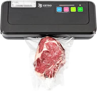 Seladora a Vácuo Cetro Comercial Automática com Reservatório Alta Performance e Durabilidade Sela Alimentos com Líquido Potente e Compacta 110V