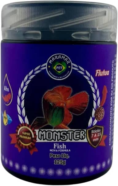 Ração Para Peixes Monster Fish 125g Maramar