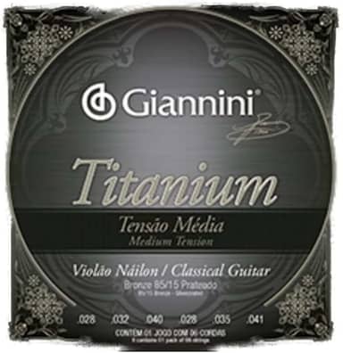 Encordoamento Giannini Titanium para Violão Nylon GENWTM