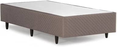 Base Cama Box Herval Solteiro Lucca, 39x88x188 cm, Marrom Claro