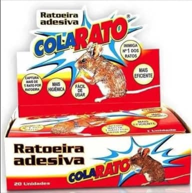 Cola Rato Armadilha Pega Rato Ratoeira Mata Pragas | Caixa 20 Unidades | 5 PONTOS@