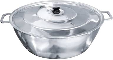 Tacho Alumínio Fundido Polido Industrial Grosso Hotel 50cm 20L