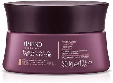 Máscara Amend Expertise Cuidado Da Cor, 300g, Specialist Blonde, Black Illuminated, Cobre Effect, Marsala Vibrance, Castanho Brilliant, Red Revival (Marsala Vibrance)