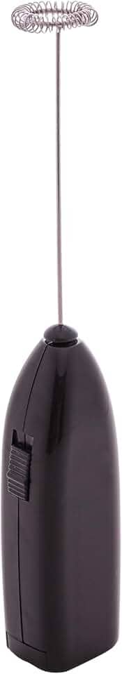 LYOR - Mini Mixer Misturador Elétrico para Bebidas - Inox e Plástico Preto - Eficiente e Compacto para Batidas e Misturas Rápidas