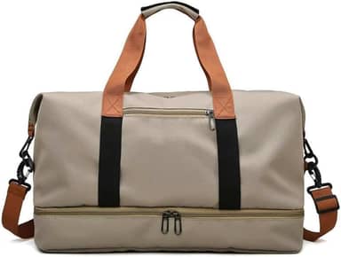 Bolsa grande com EXTENÇÃO para viagem, academia e um grande passeio.(Caqui)