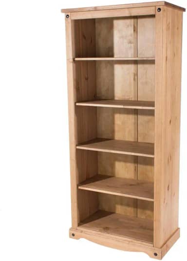 PDC Estante de Madeira com 5 Nichos Marrom Antique - Vintage - Estante - 80 cm x 178 cm x 42 cm