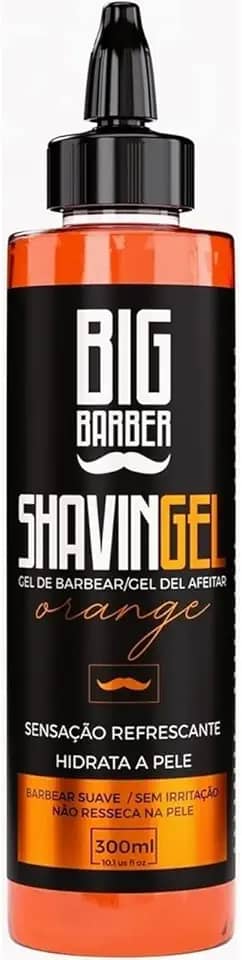 Shaving Gel Barbear Bisnaga Big Barber Orange 300ml Profissional