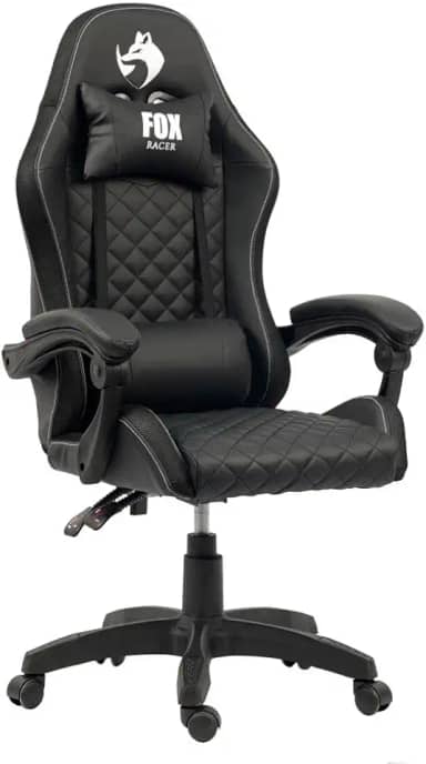 Cadeira Gamer Fox Vulpes Com Ajuste Reclinável Com Almofadas Até 110kg Preto