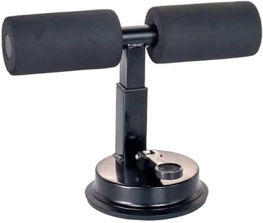 Aparelho Abdominal Portátil, Borracha Nitrílica, Preto, 25x17cm, Resistência Ajustável, 500g, Compacto para Ginástica em Casa