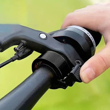 1 peça de acessórios para bicicleta de montanha super barulhenta, buzina invisível, scooter elétrica, preta