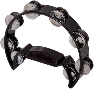 Meia Lua Pandeirola Spanking Com 16 Platinelas Preto