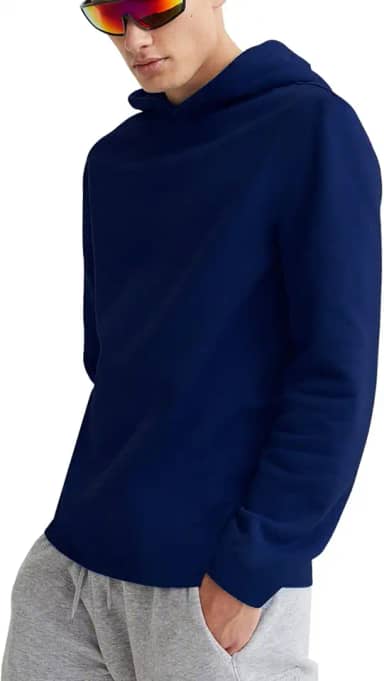 Blusa de Moletom Básica com Capuz Confortável Estilosa